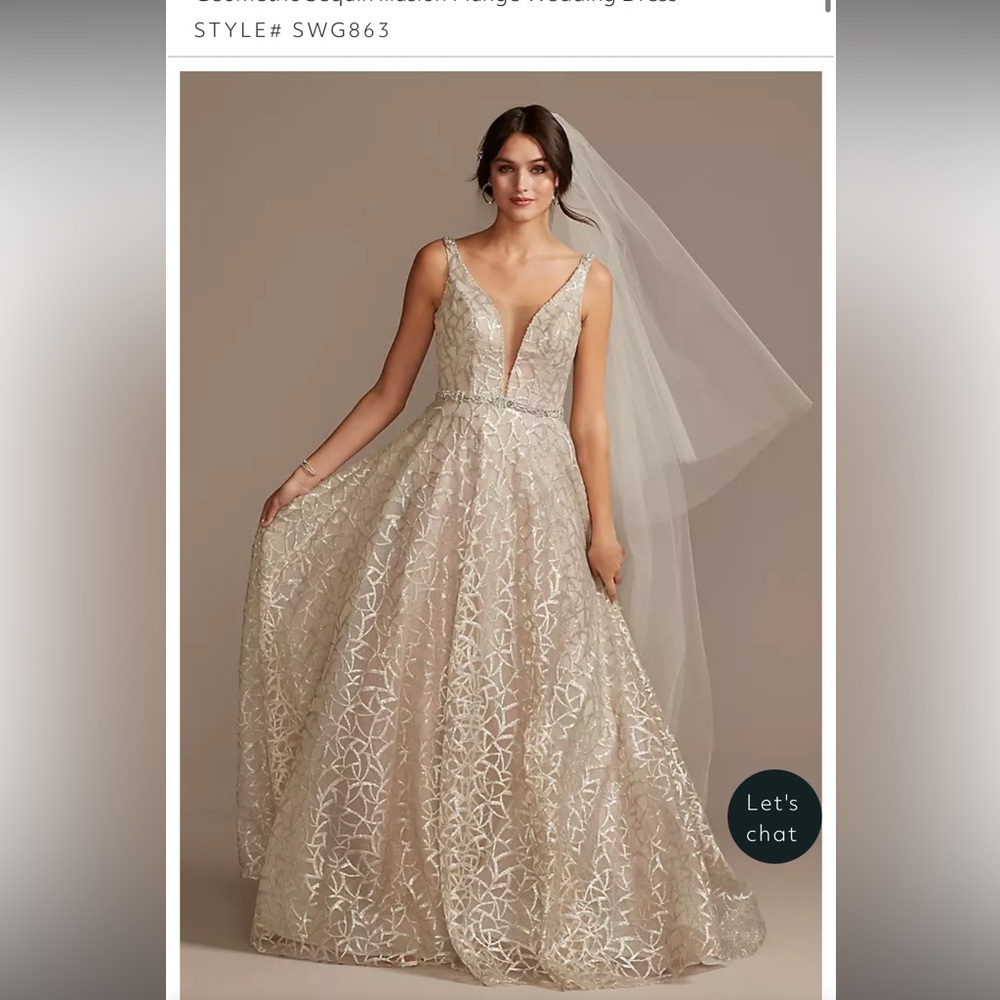 Galina Signature Illusion Plunge Geometric Sequin